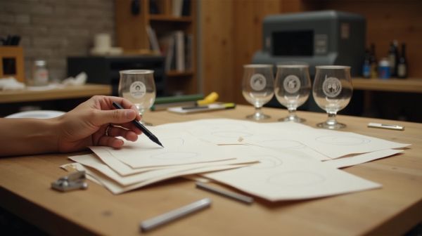 Créez un verre à bière personnalisé gravé ou sérigraphié unique