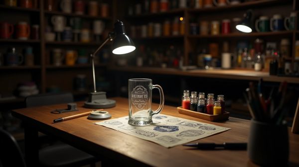 Créez un verre à bière personnalisé gravé ou sérigraphié unique
