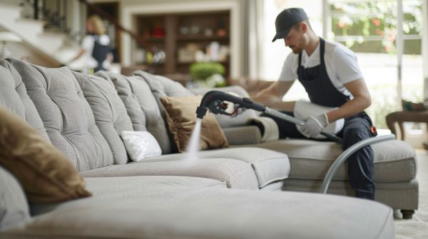 Entreprise de nettoyage de canapé : comment se déroule son intervention ?